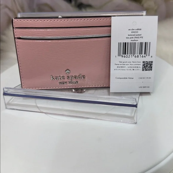Kate Spade Blush Pink Card Holder